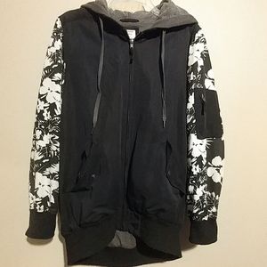 Floral bomber jacket